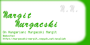 margit murgacski business card